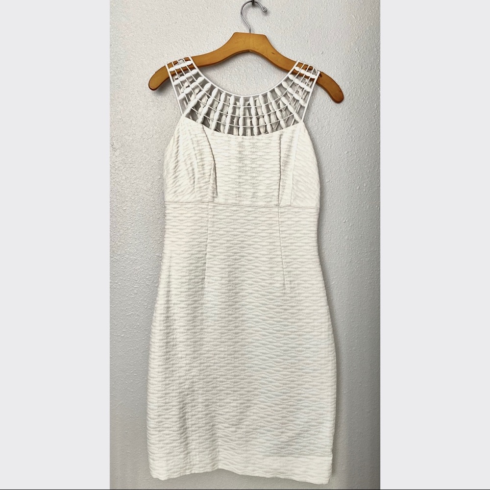 White Antonio Melani cocktail dress